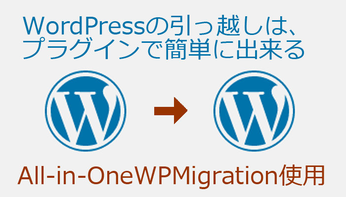 WordPressプラグインで引っ越し